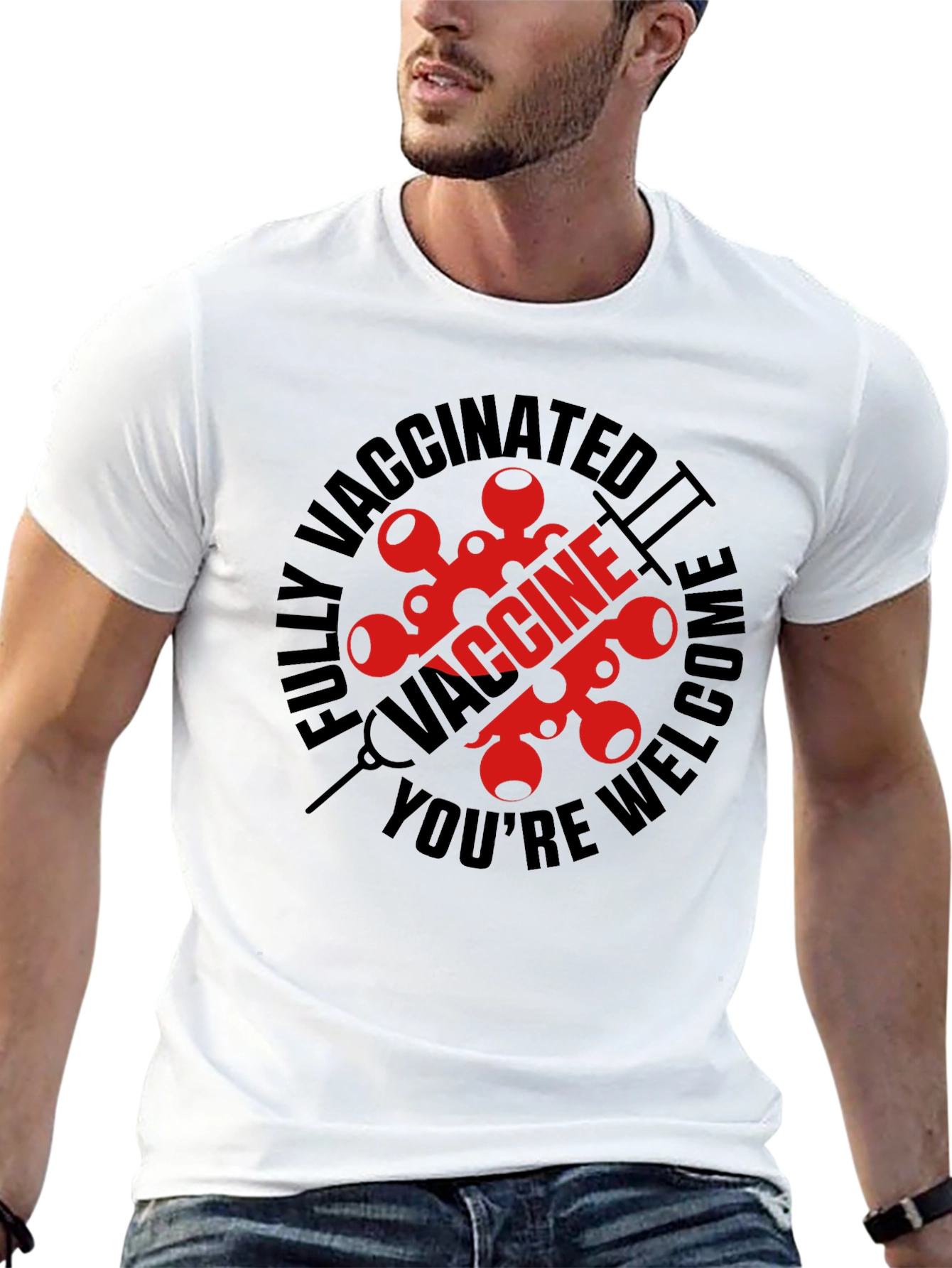 Vaccinated Welcome Graphic Tee