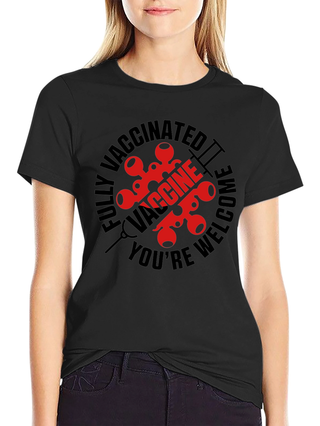 Vaccinated Welcome Graphic Tee