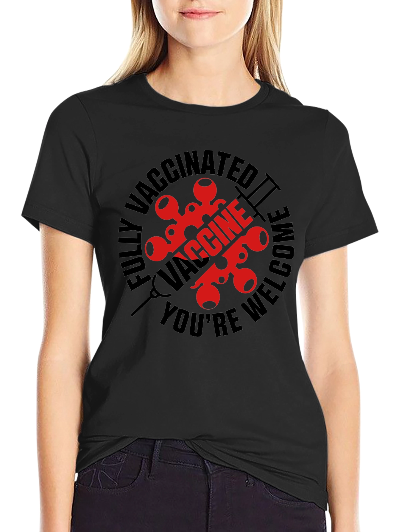 Vaccinated Welcome Graphic Tee