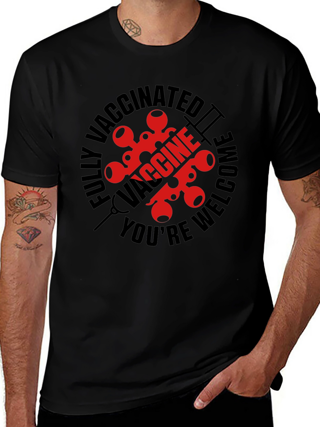 Vaccinated Welcome Graphic Tee