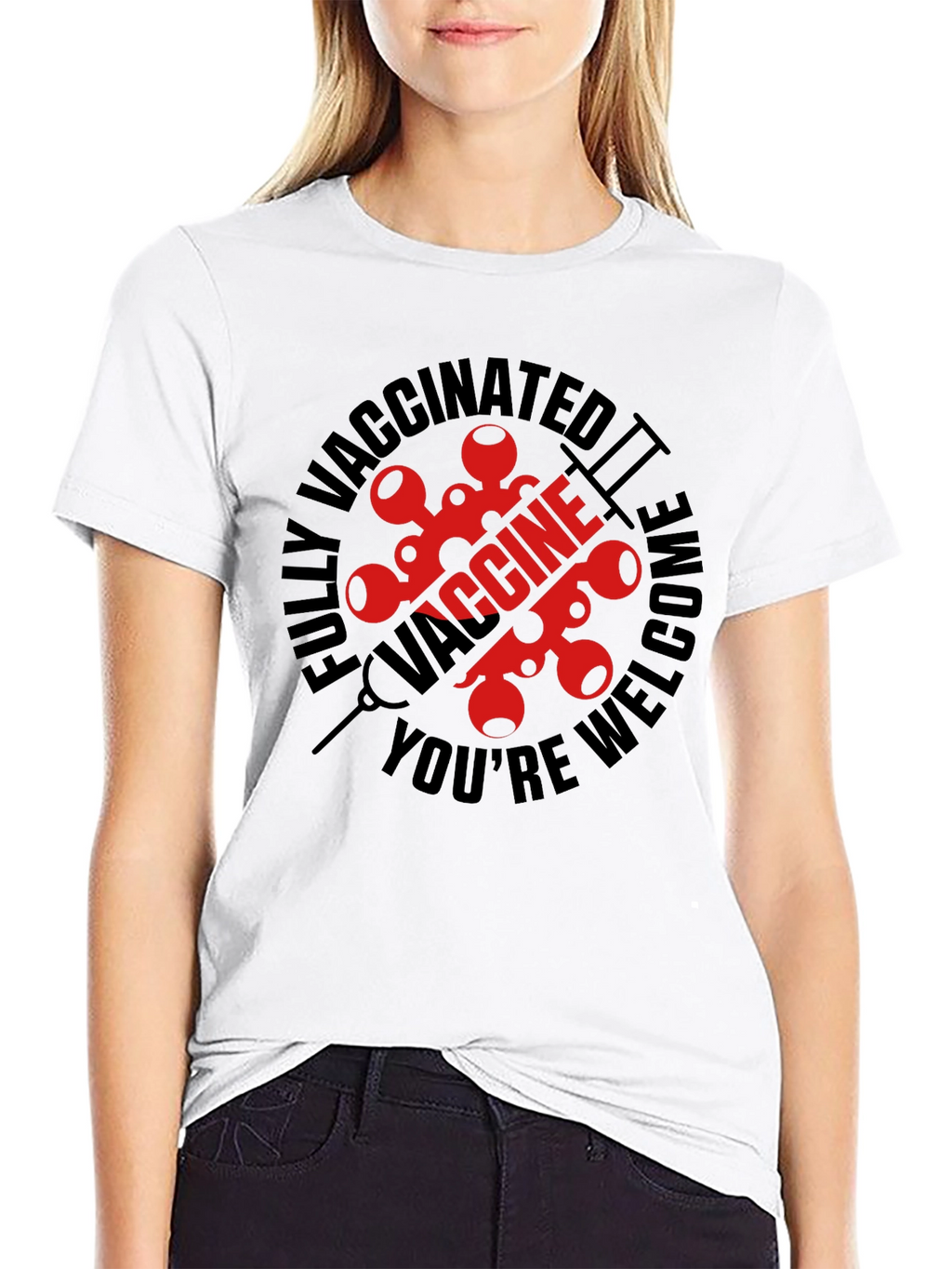 Vaccinated Welcome Graphic Tee