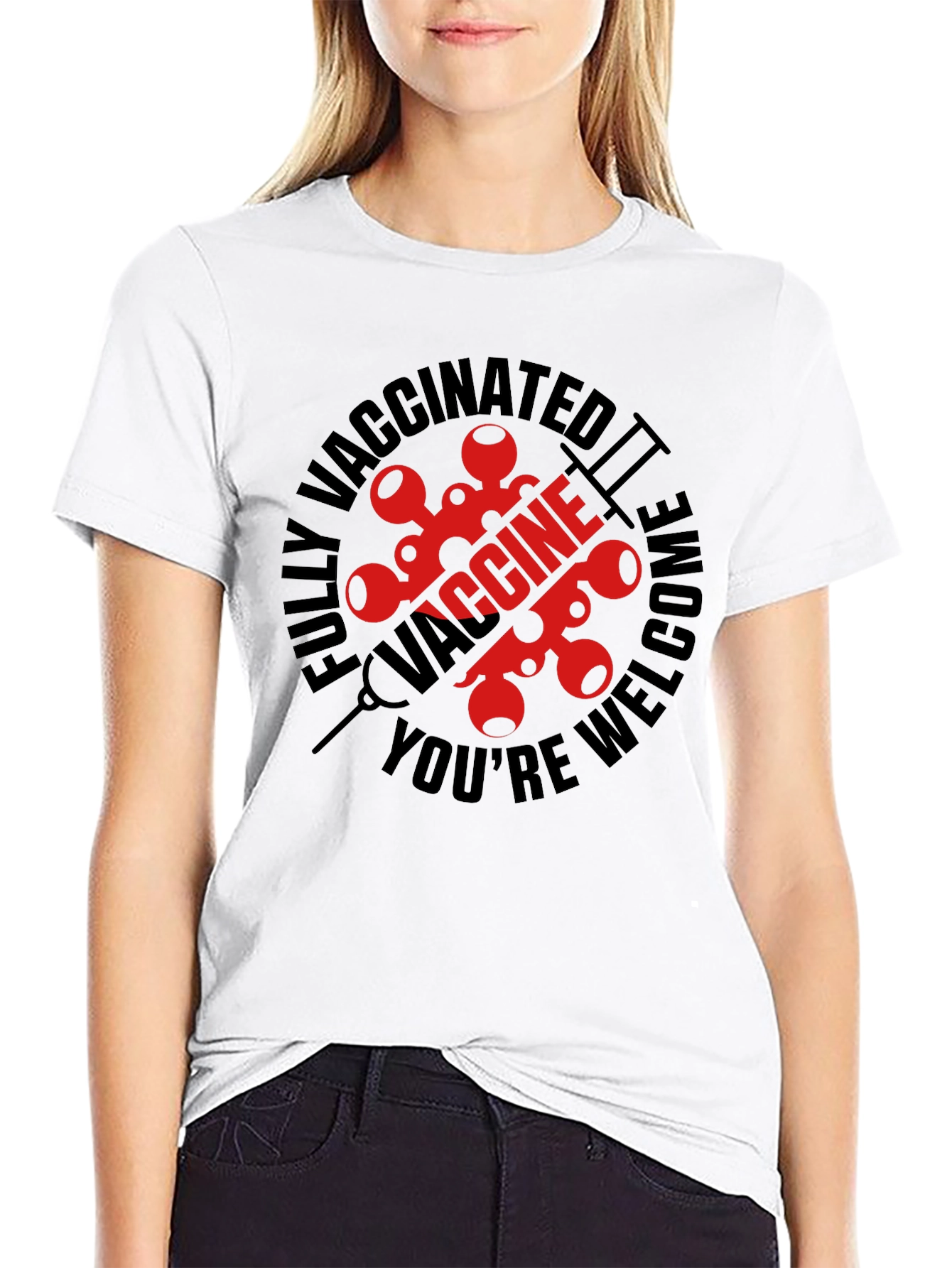 Vaccinated Welcome Graphic Tee