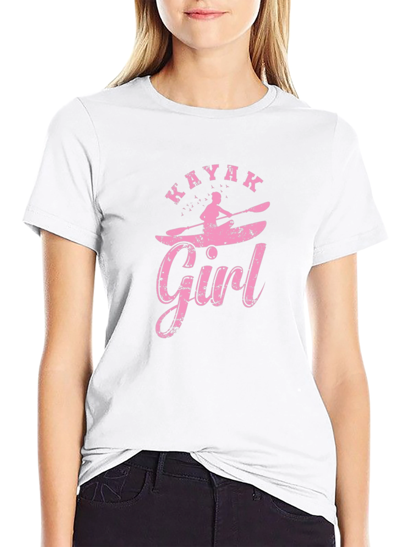 Kayak Girl T-Shirt - Boating Adventure Apparel