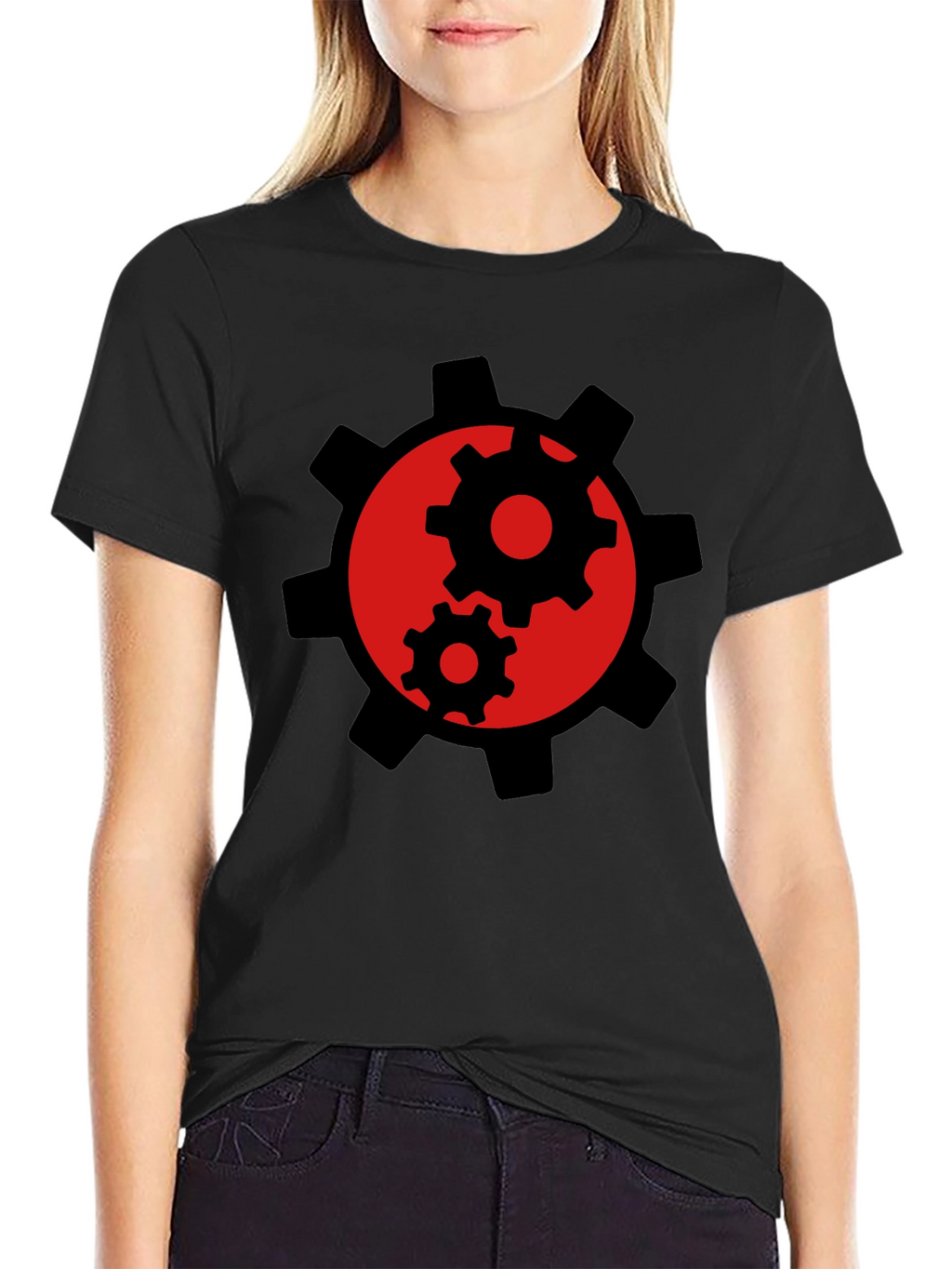 Gear Graphic Black T-Shirt
