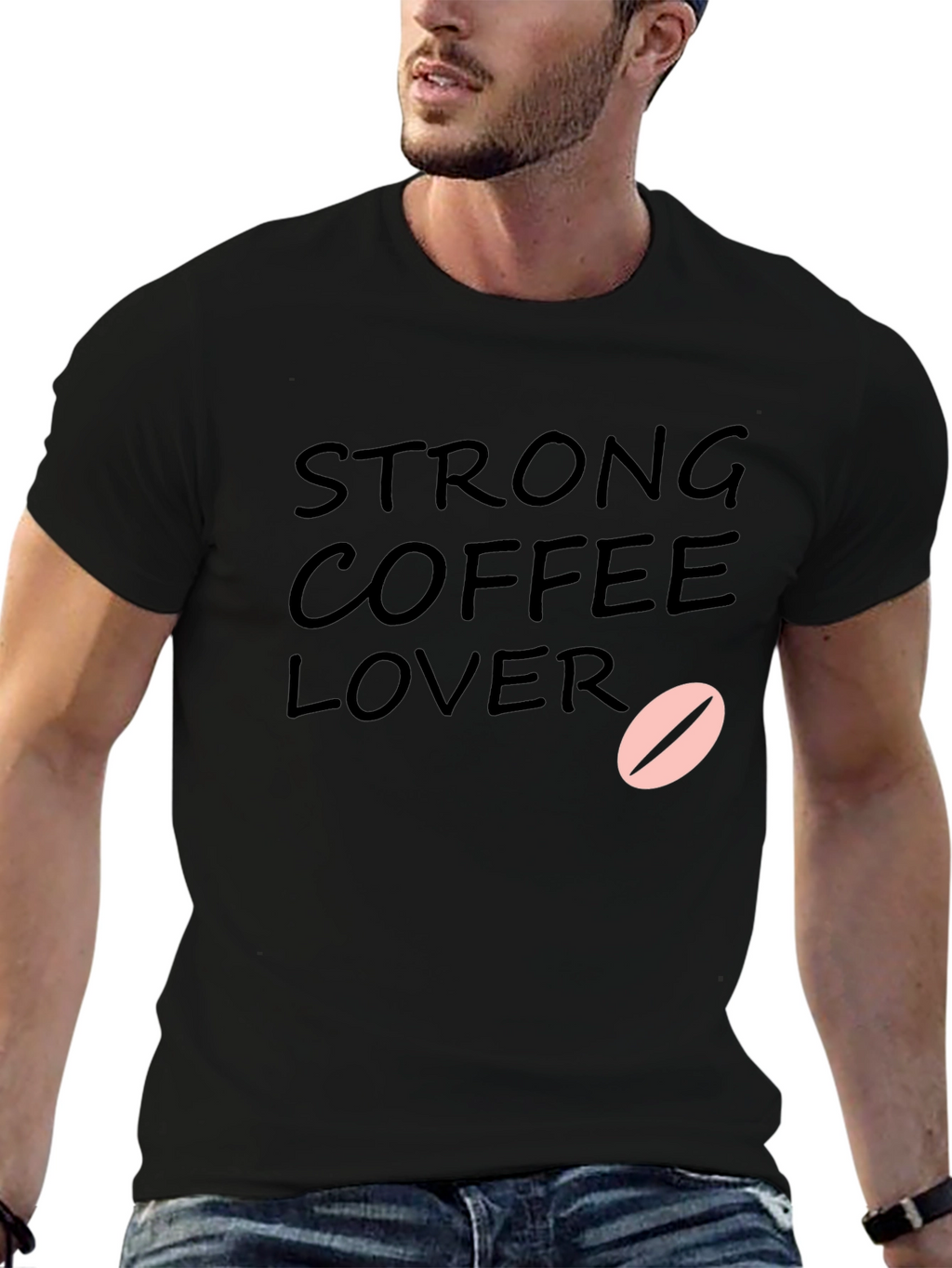 Strong Coffee Lover T-Shirt - Black