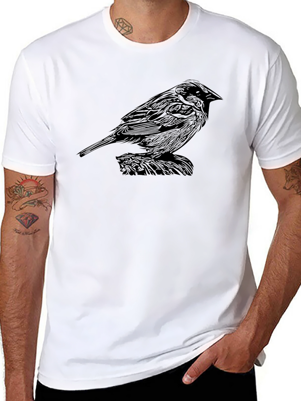 Black Bird Graphic T-Shirt