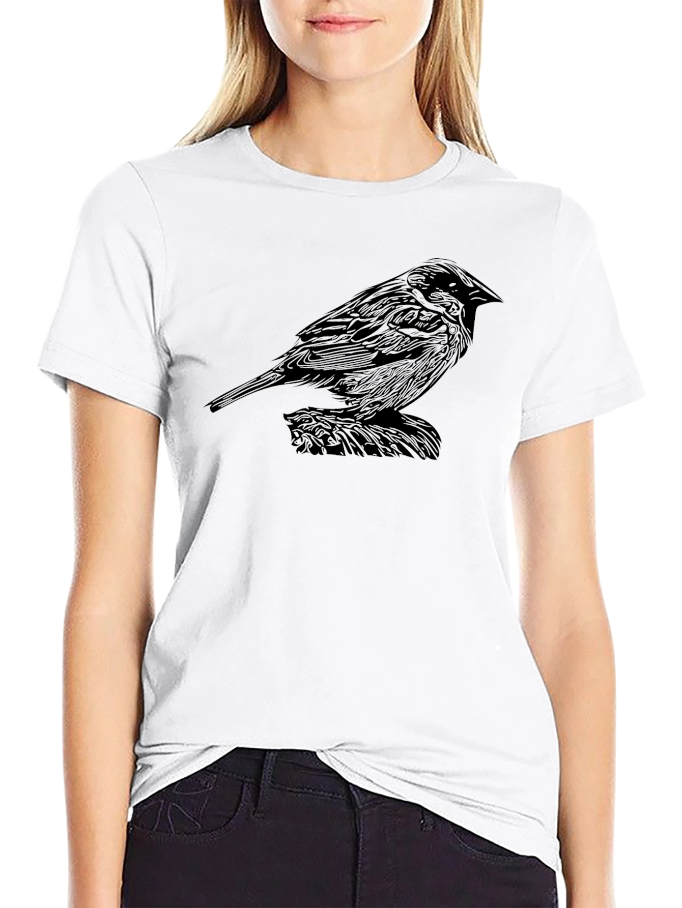 Black Bird Graphic T-Shirt