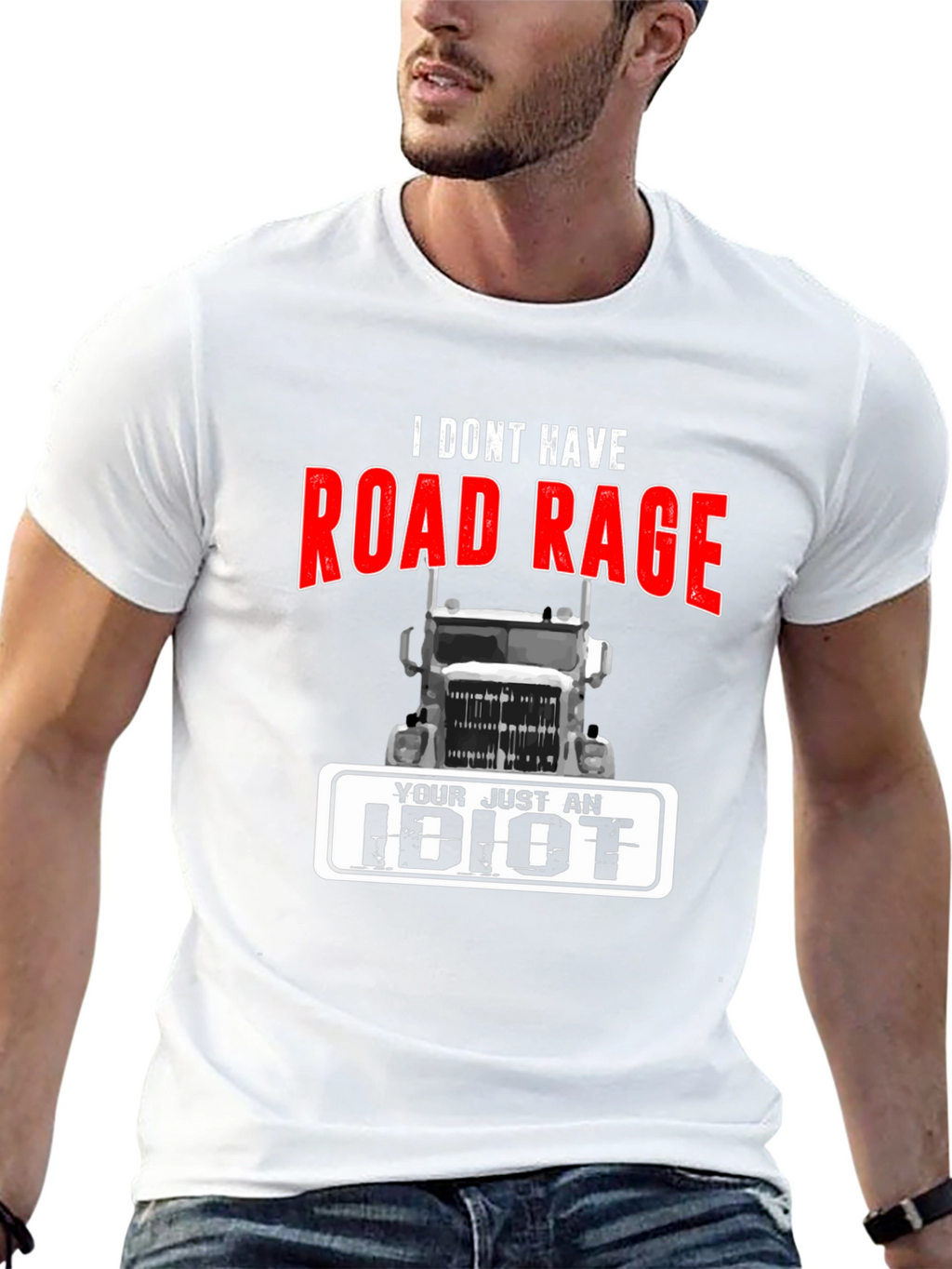 Road Rage Trucker T-Shirt - Funny Sarcastic Tee