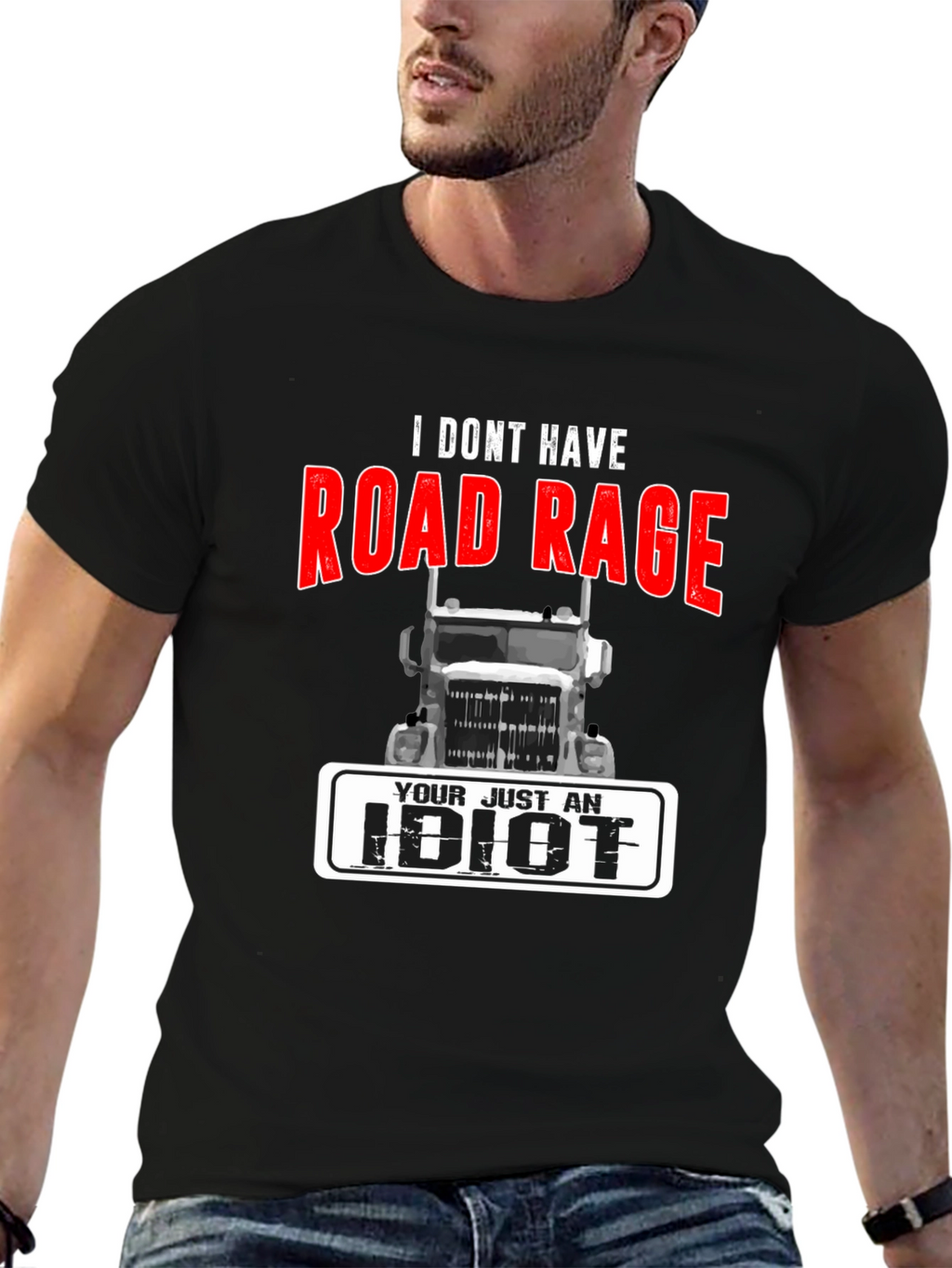 Road Rage Trucker T-Shirt - Funny Sarcastic Tee