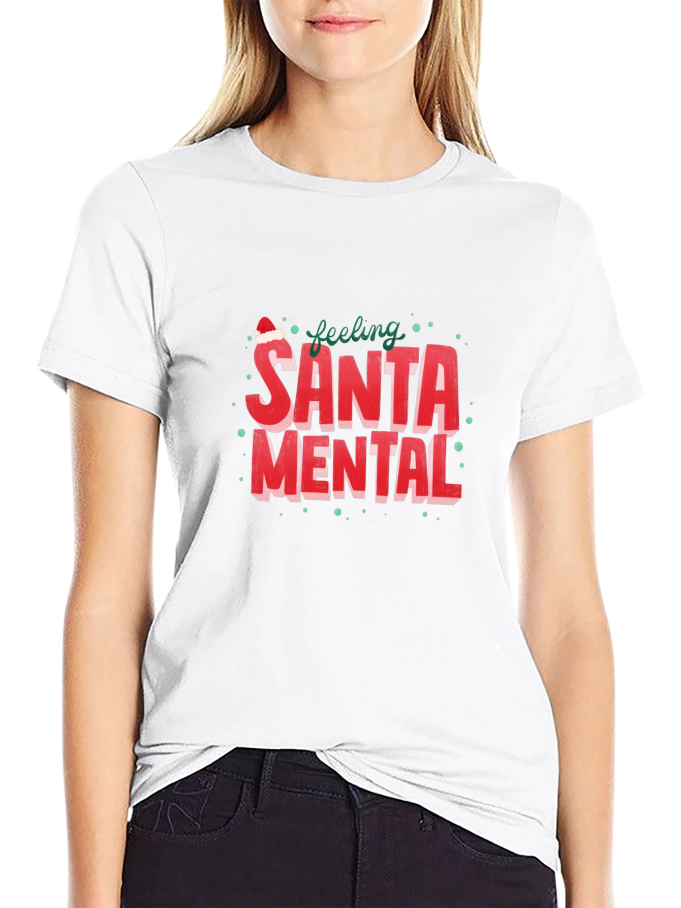Feeling Santa Mental Graphic Tee