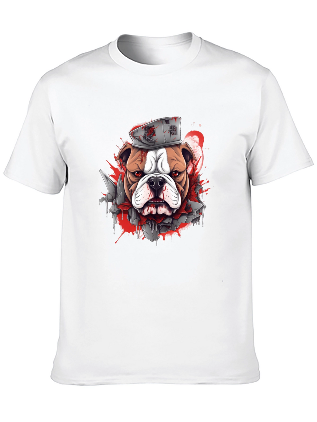 Bulldog Graphic Tee - Edgy Streetwear