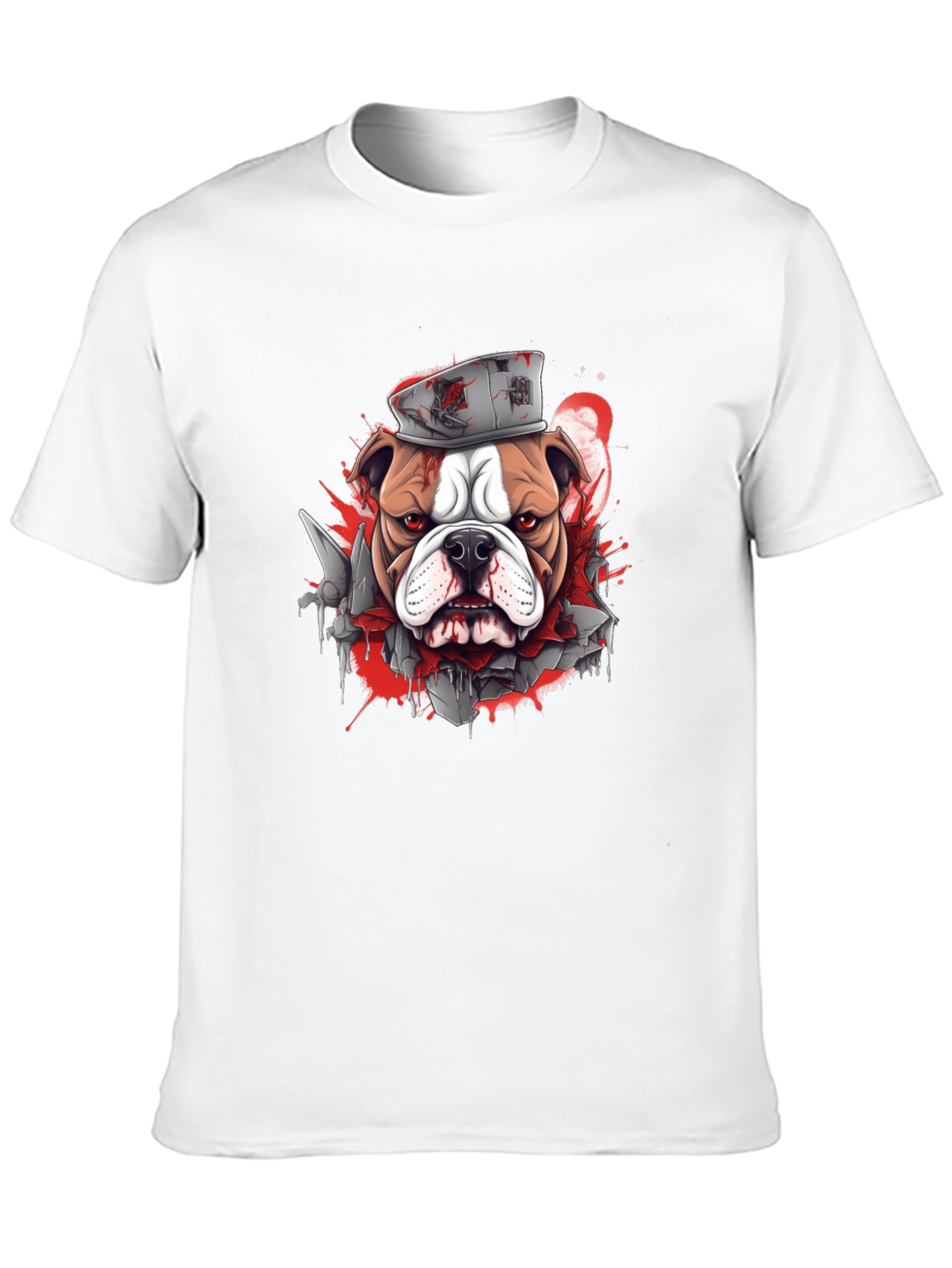 Bulldog Graphic Tee - Edgy Streetwear