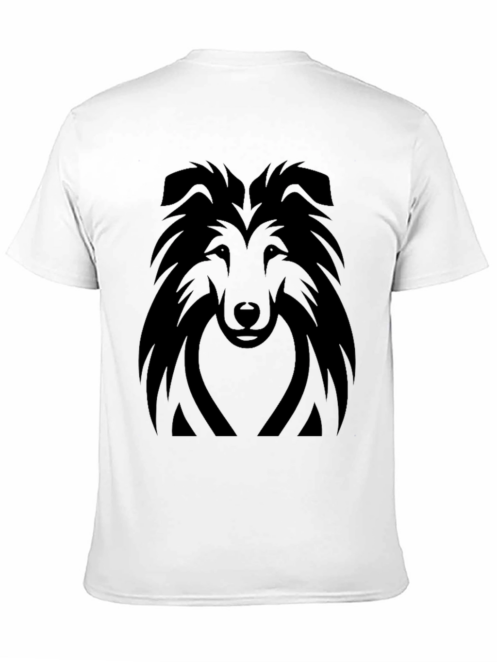 Stylish Black Dog Graphic Tee - Unisex