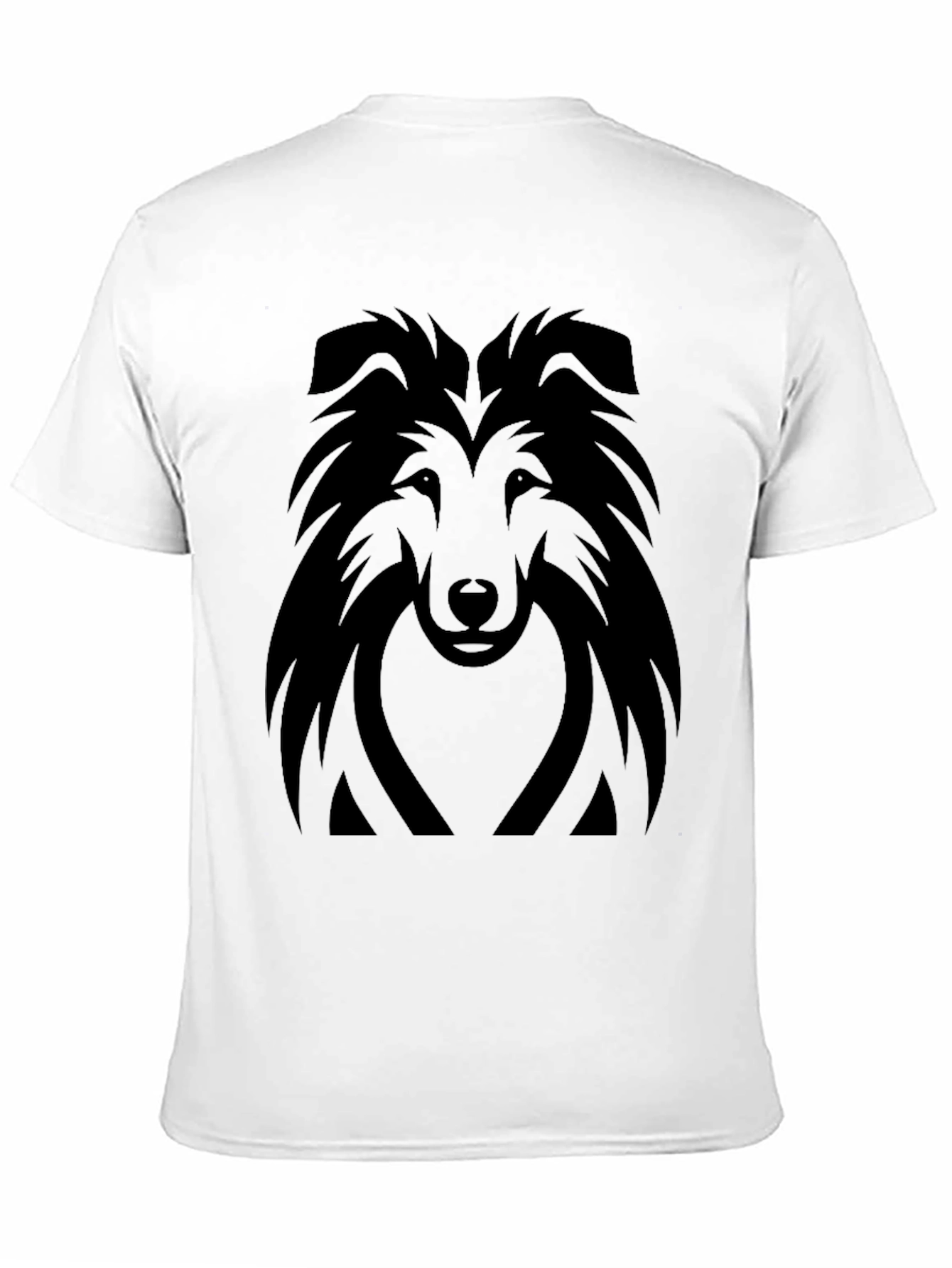 Stylish Black Dog Graphic Tee - Unisex