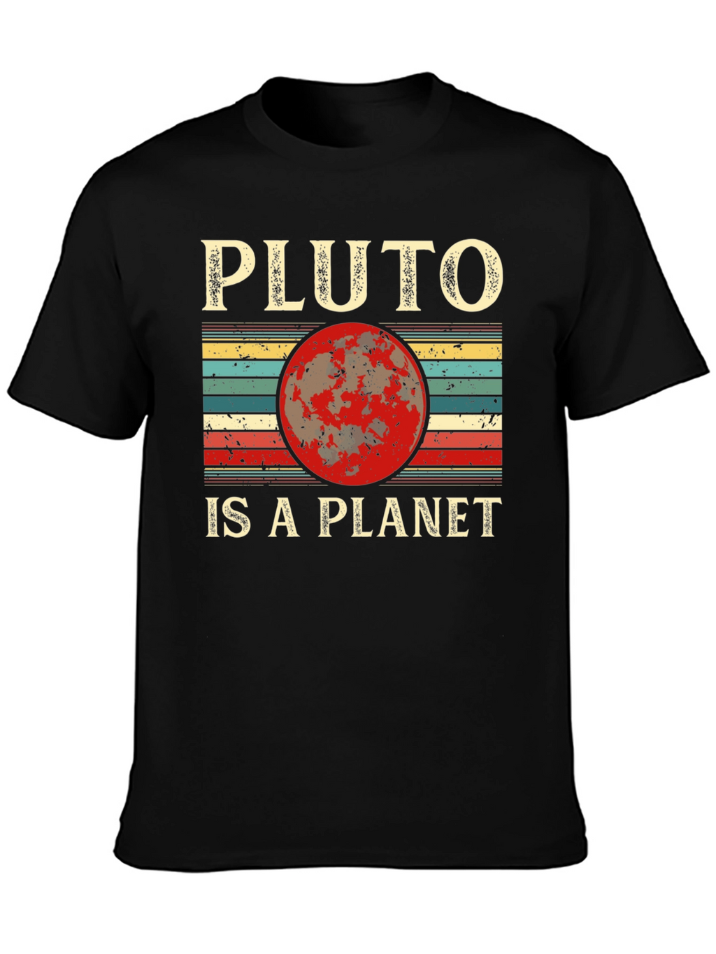 Pluto Is A Planet Retro Graphic Tee