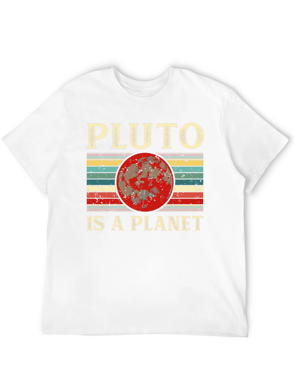 Pluto Is A Planet Retro Graphic Tee