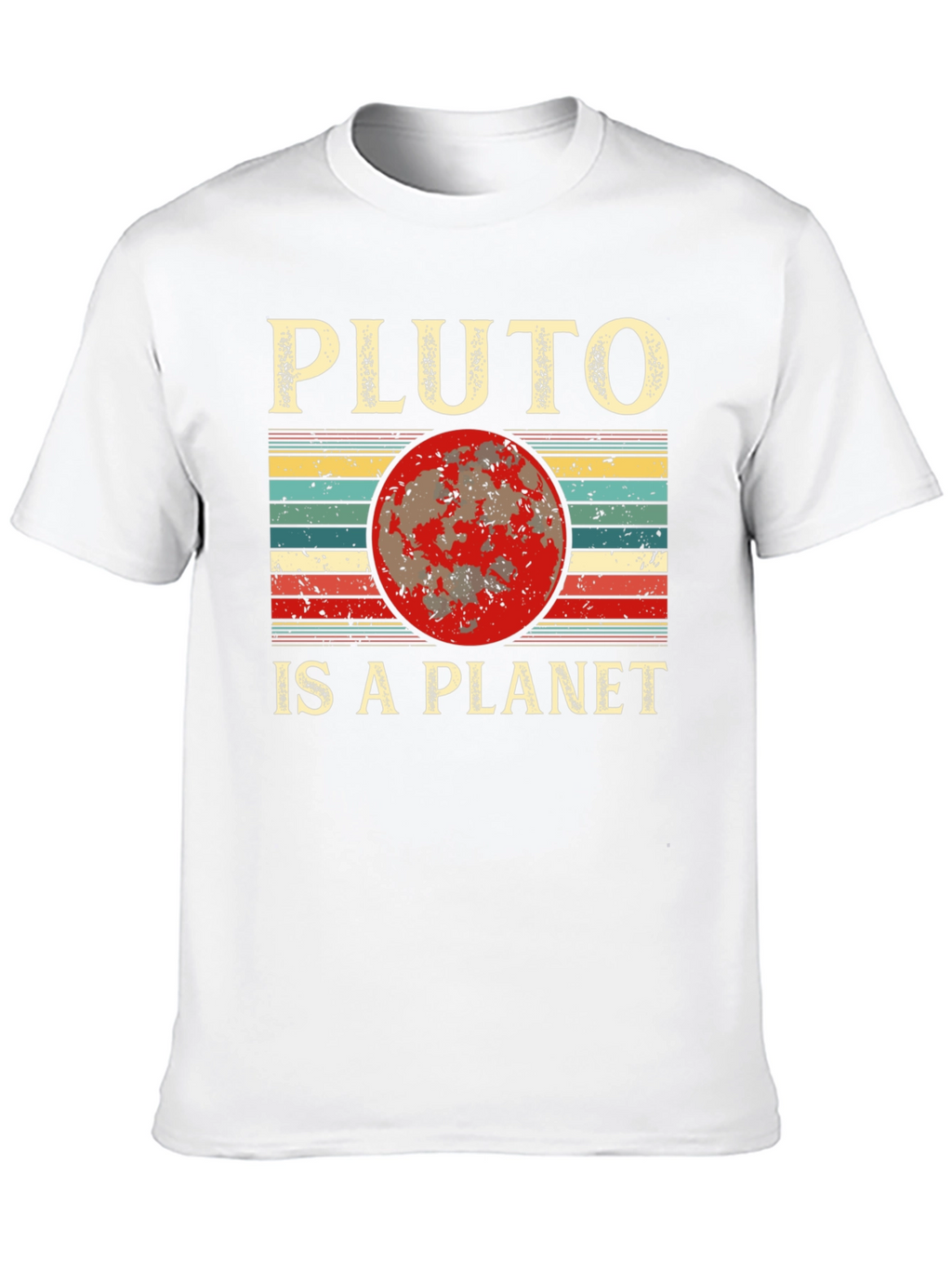 Pluto Is A Planet Retro Graphic Tee