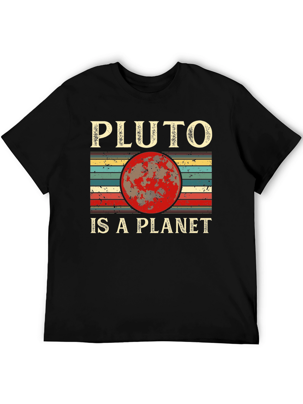 Pluto Is A Planet Retro Graphic Tee