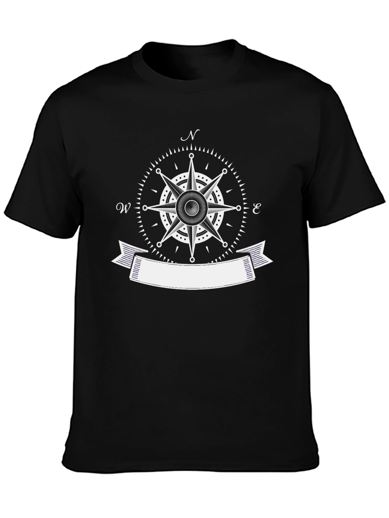 Compass Rose Graphic Tee - Black