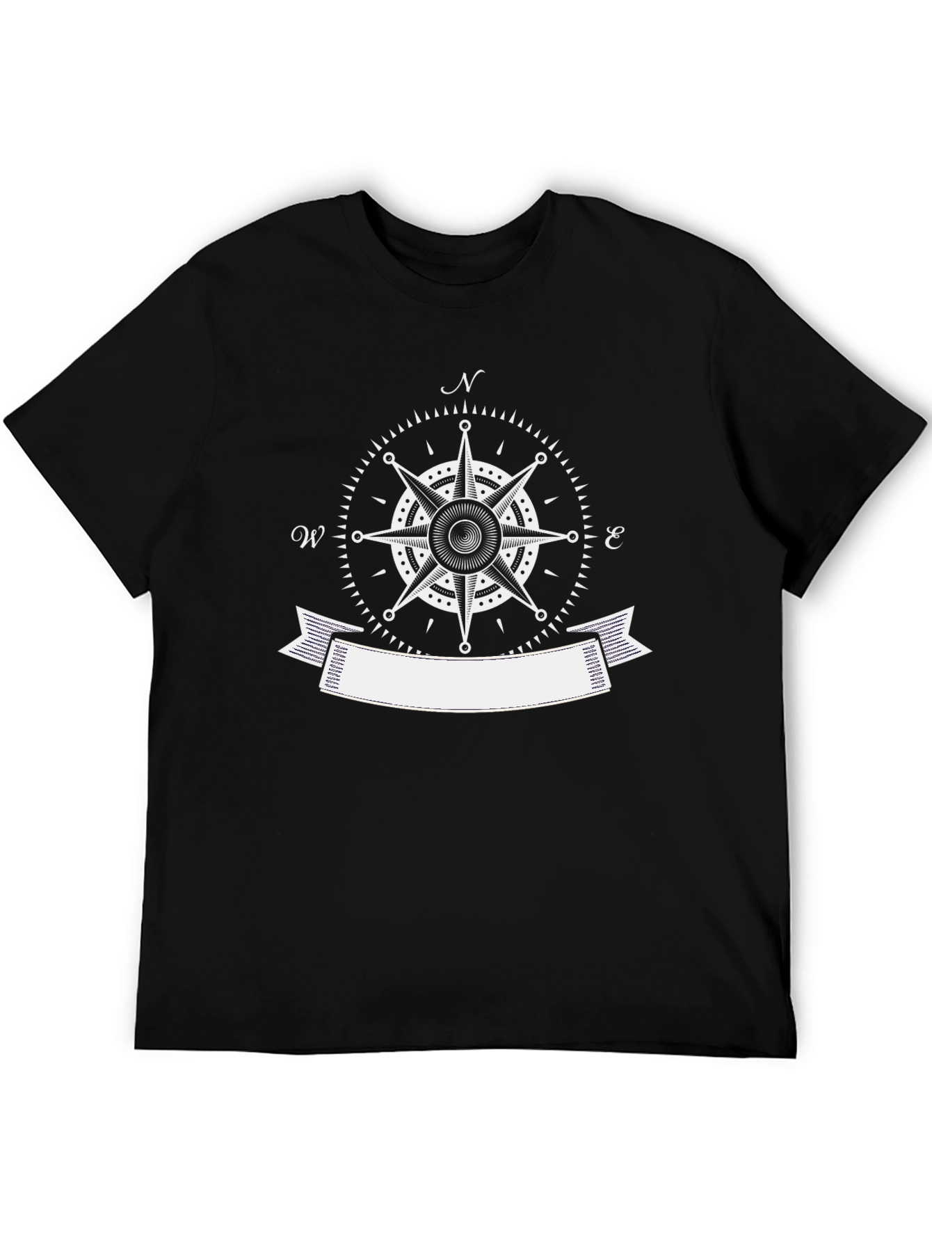 Compass Rose Graphic Tee - Black