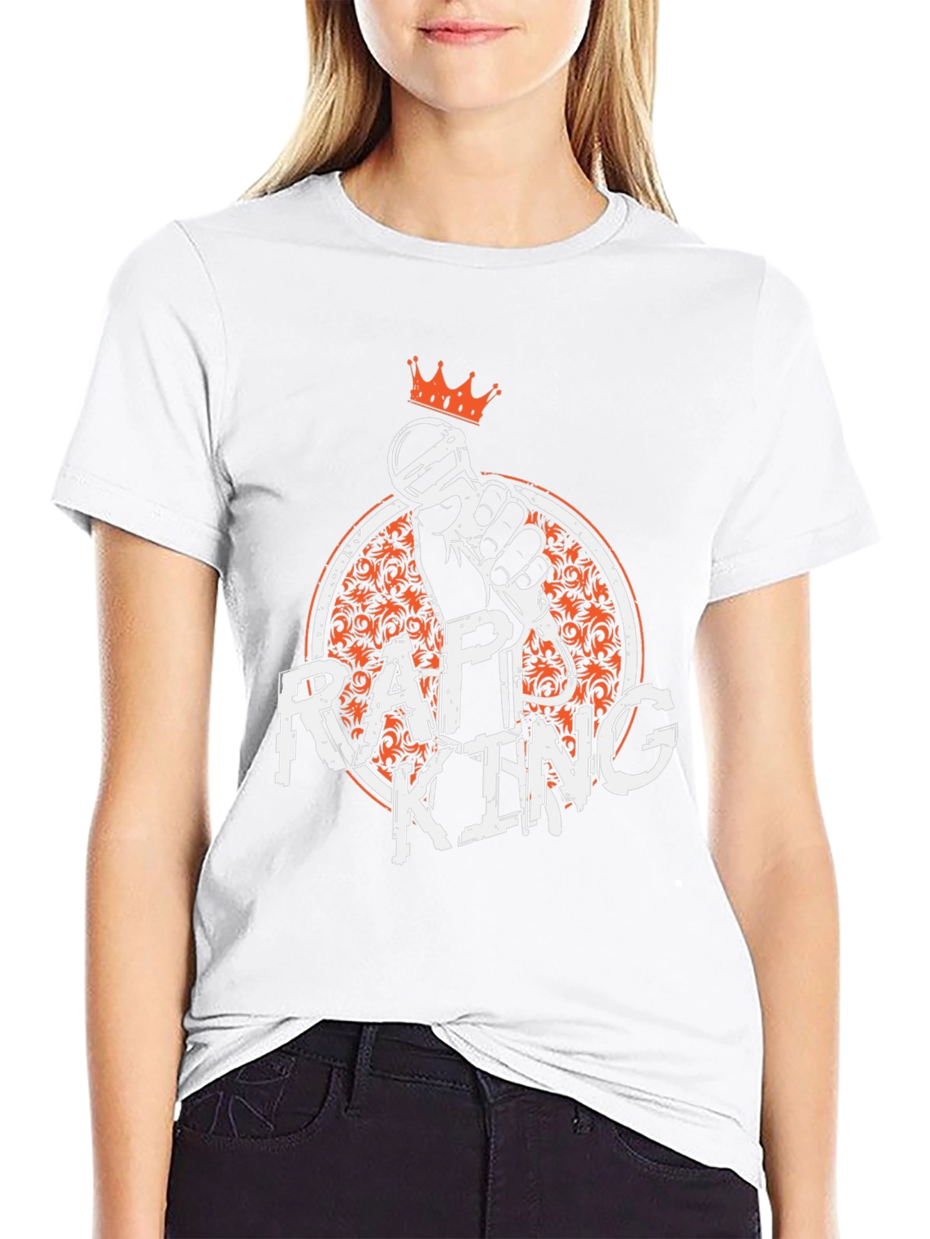 Rap King Graphic Tee - Black