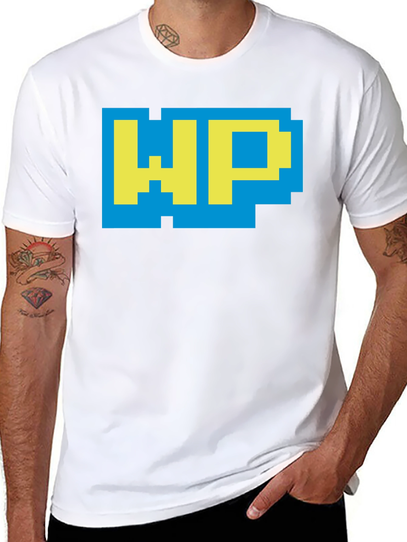 Retro Pixel WP Graphic T-Shirt