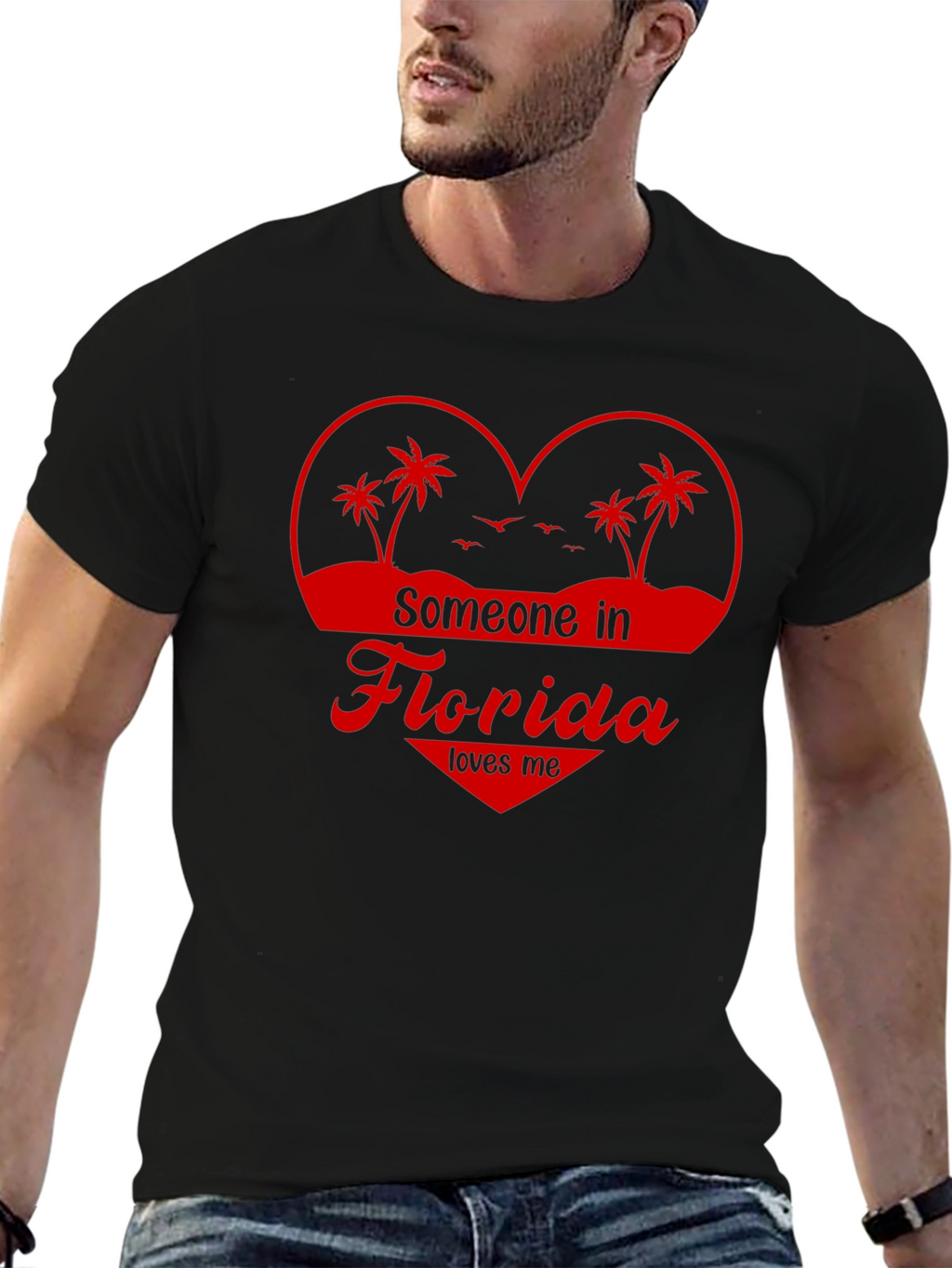 Florida Love Graphic Tee - Heart Design