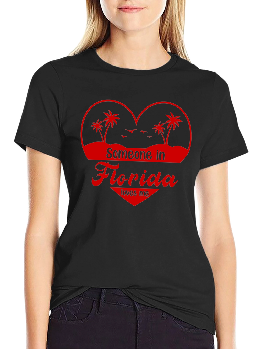 Florida Love Graphic Tee - Heart Design
