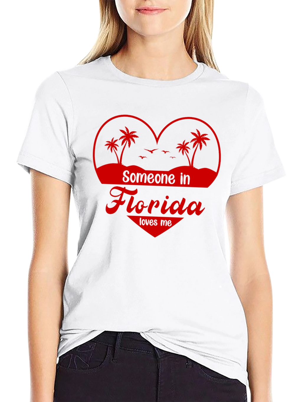 Florida Love Graphic Tee - Heart Design