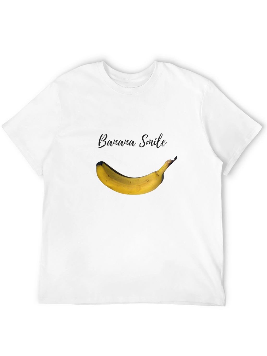 Banana Smile Graphic Black T-Shirt