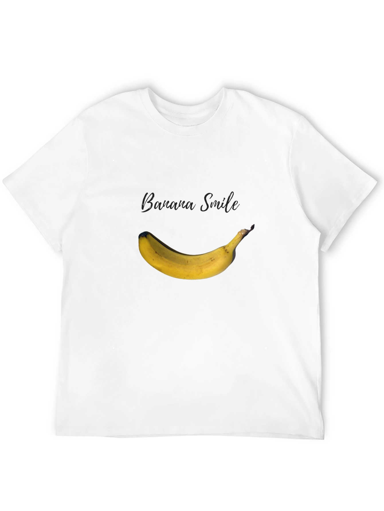 Banana Smile Graphic Black T-Shirt