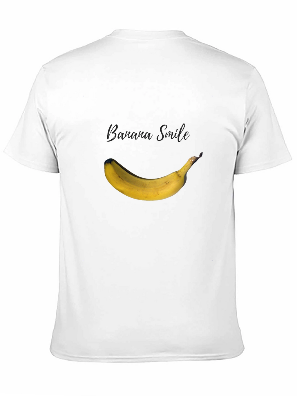 Banana Smile Graphic Black T-Shirt