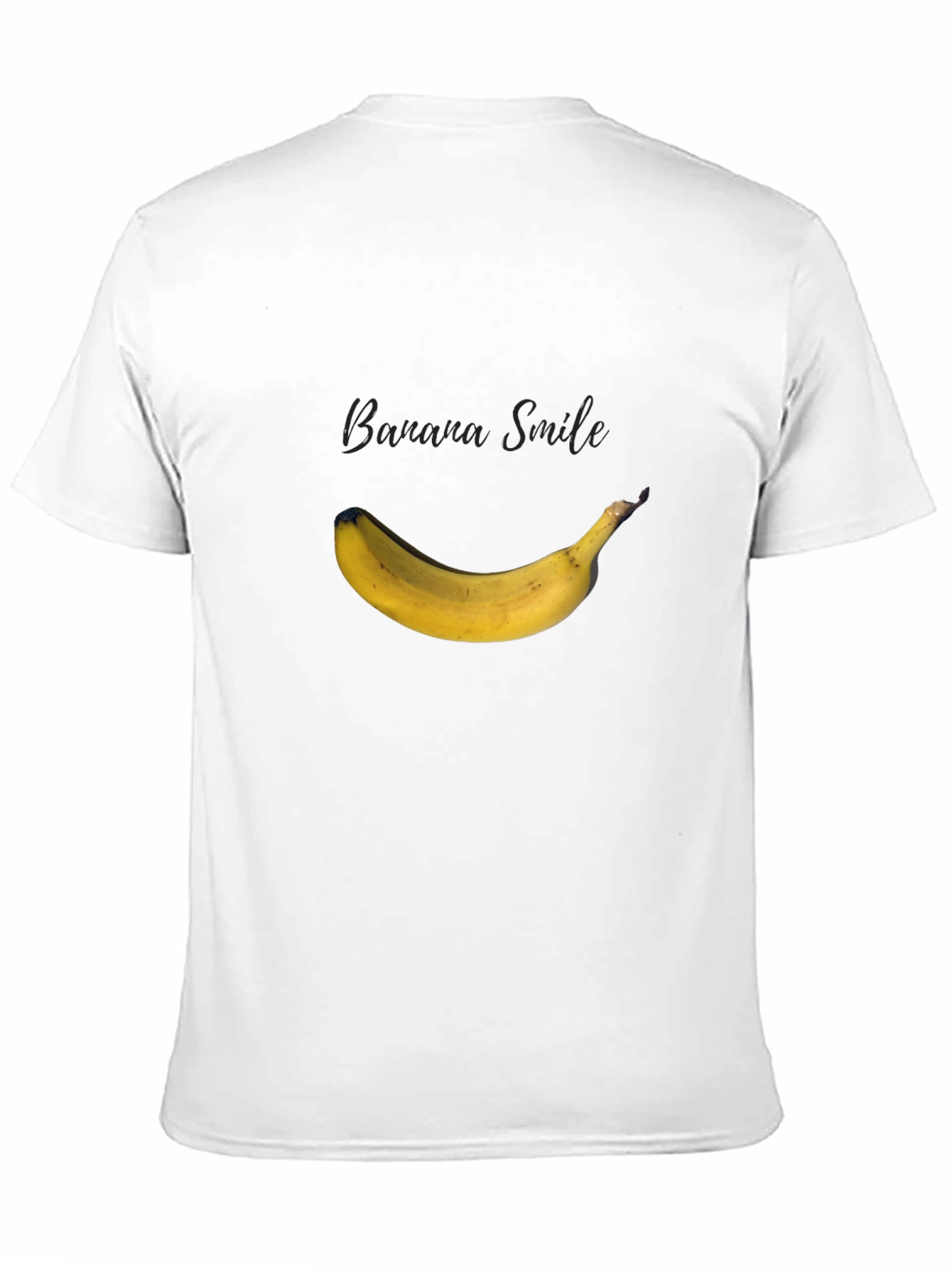 Banana Smile Graphic Black T-Shirt
