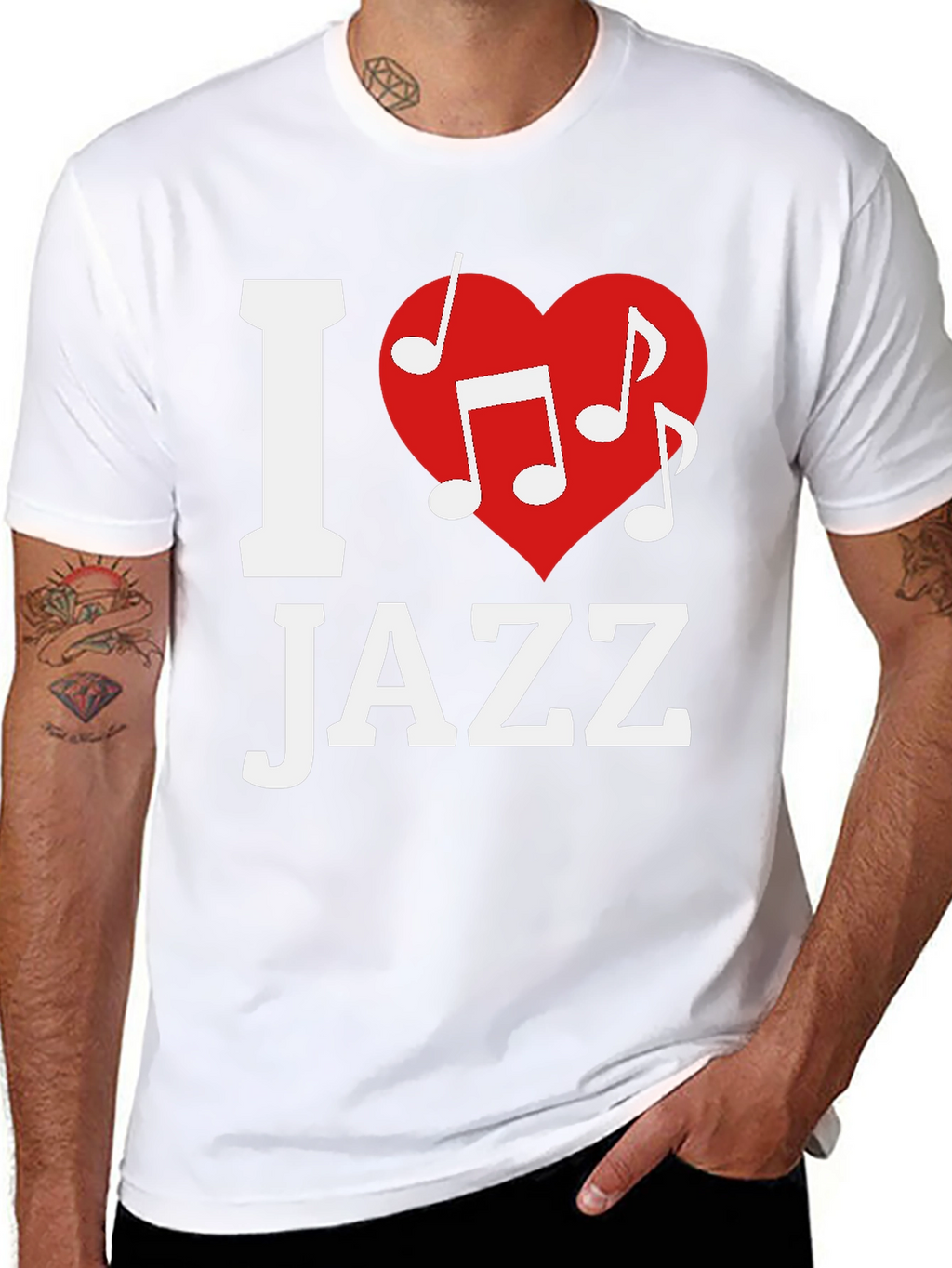 I Heart Jazz Music T-Shirt