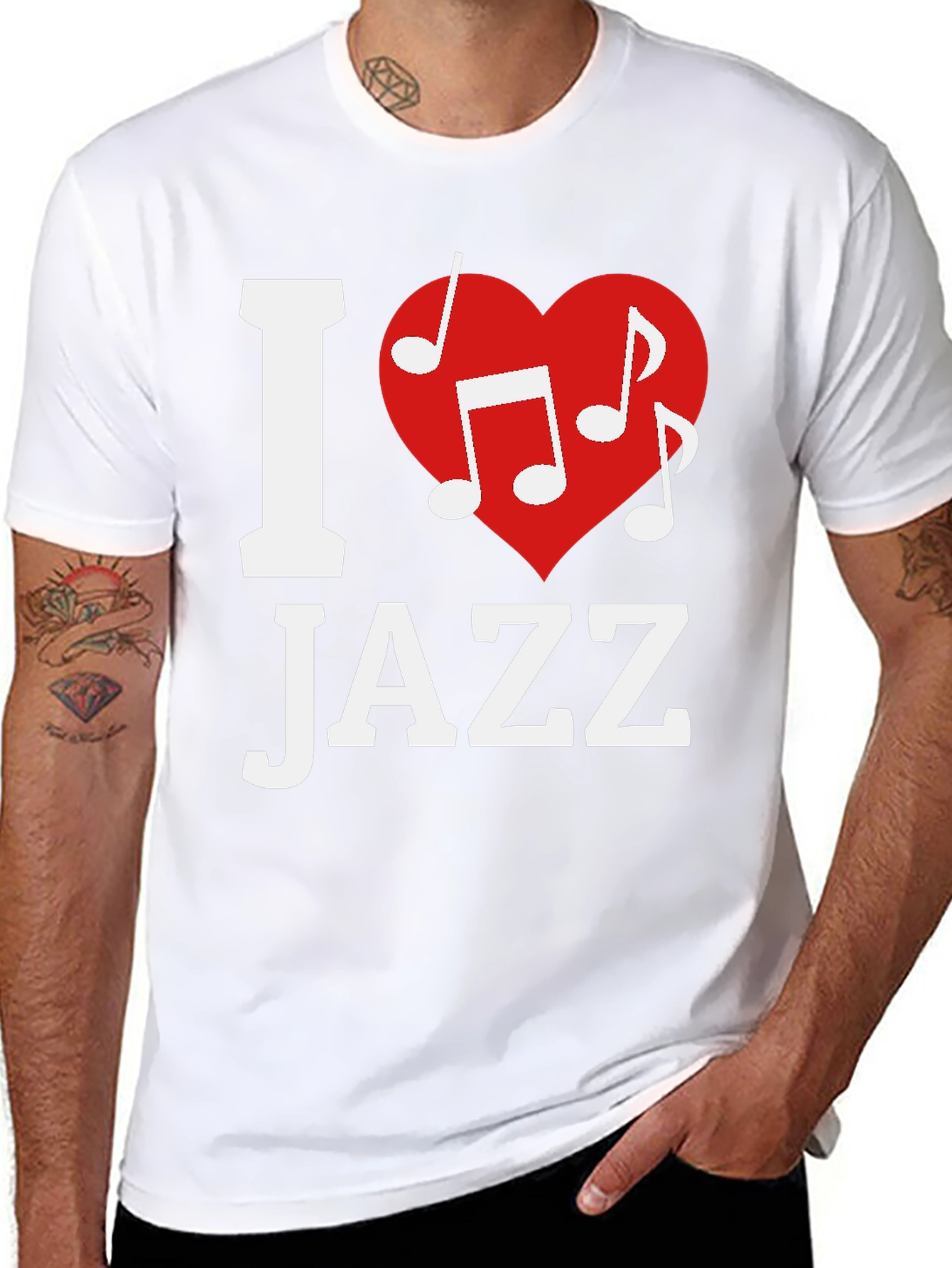 I Heart Jazz Music T-Shirt