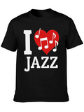 I Heart Jazz Music T-Shirt