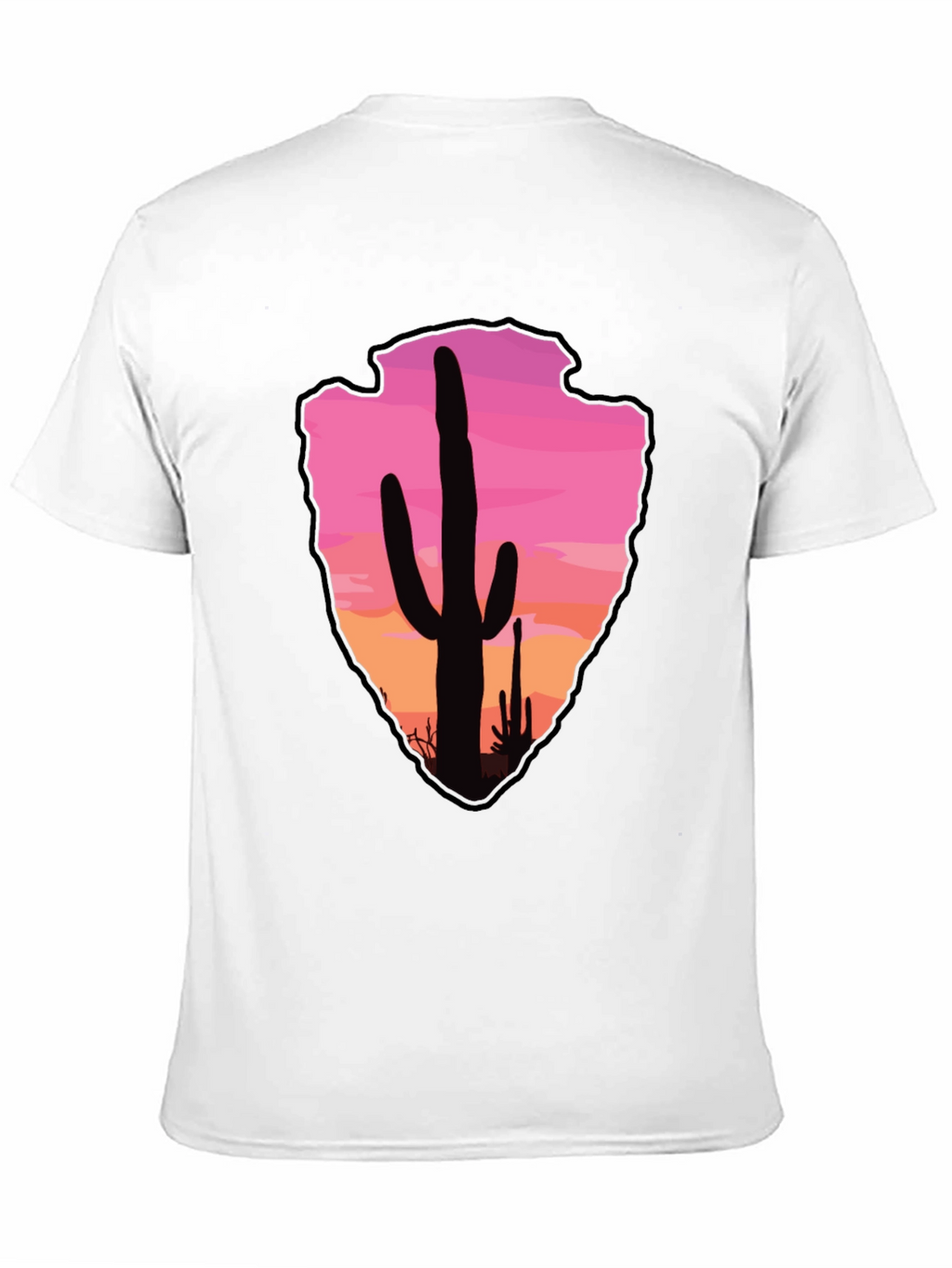 Cactus Arrowhead Sunset T-Shirt