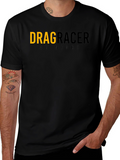 Drag Racer At Night Graphic Tee - Black
