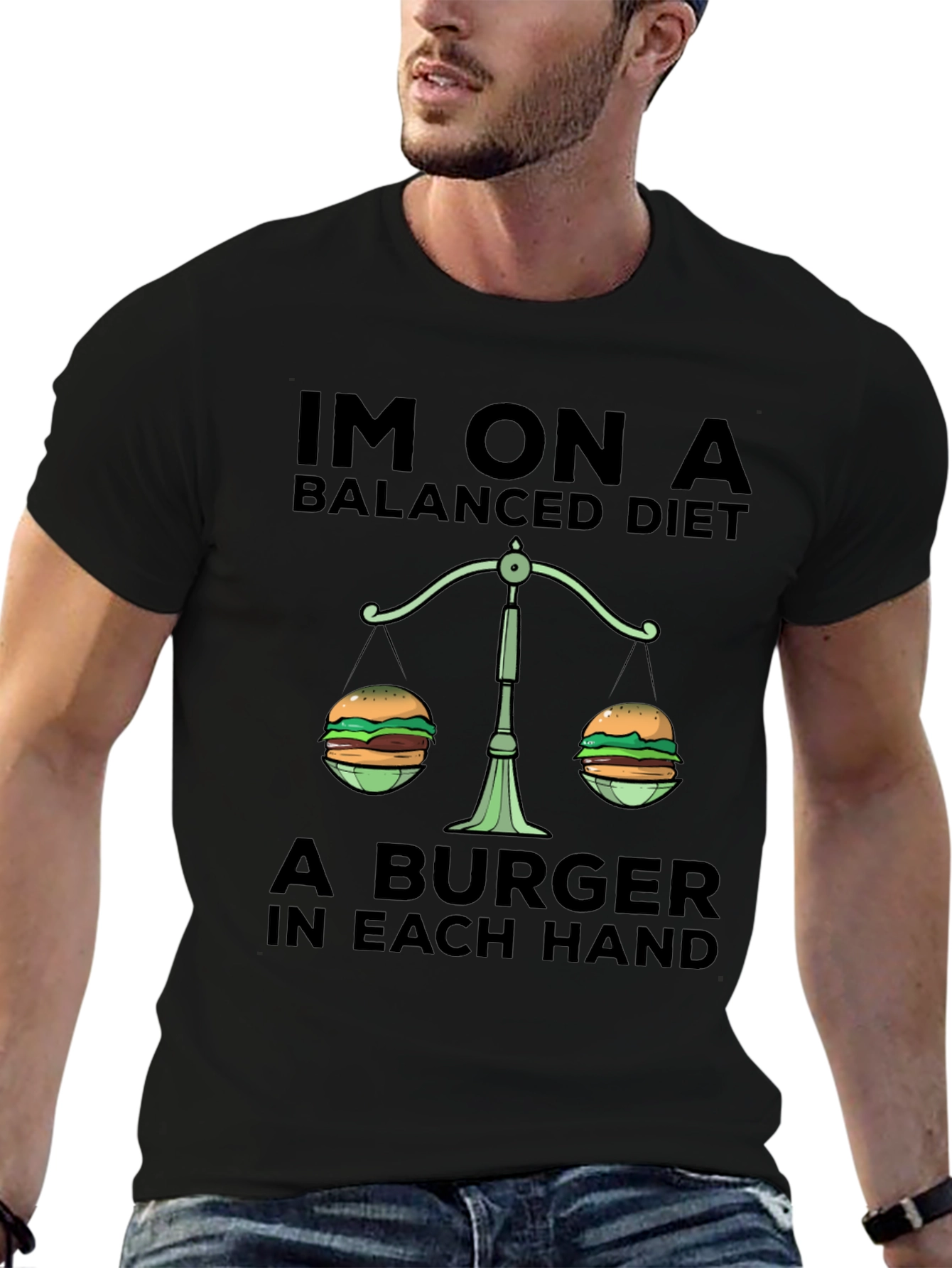 Balanced Diet Burger T-Shirt