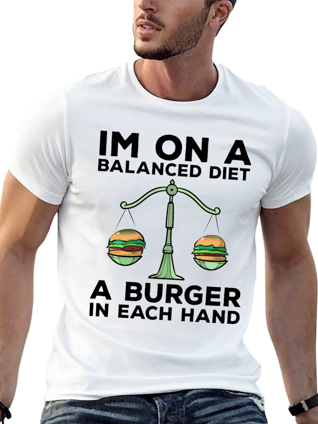 Balanced Diet Burger T-Shirt