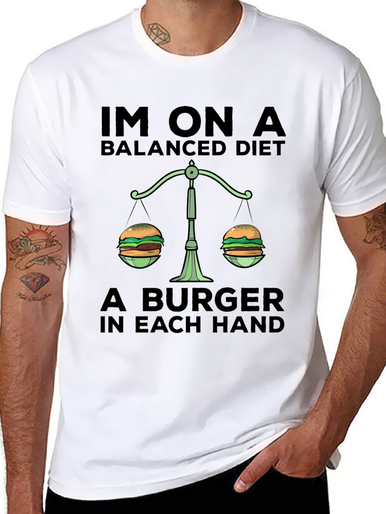 Balanced Diet Burger T-Shirt