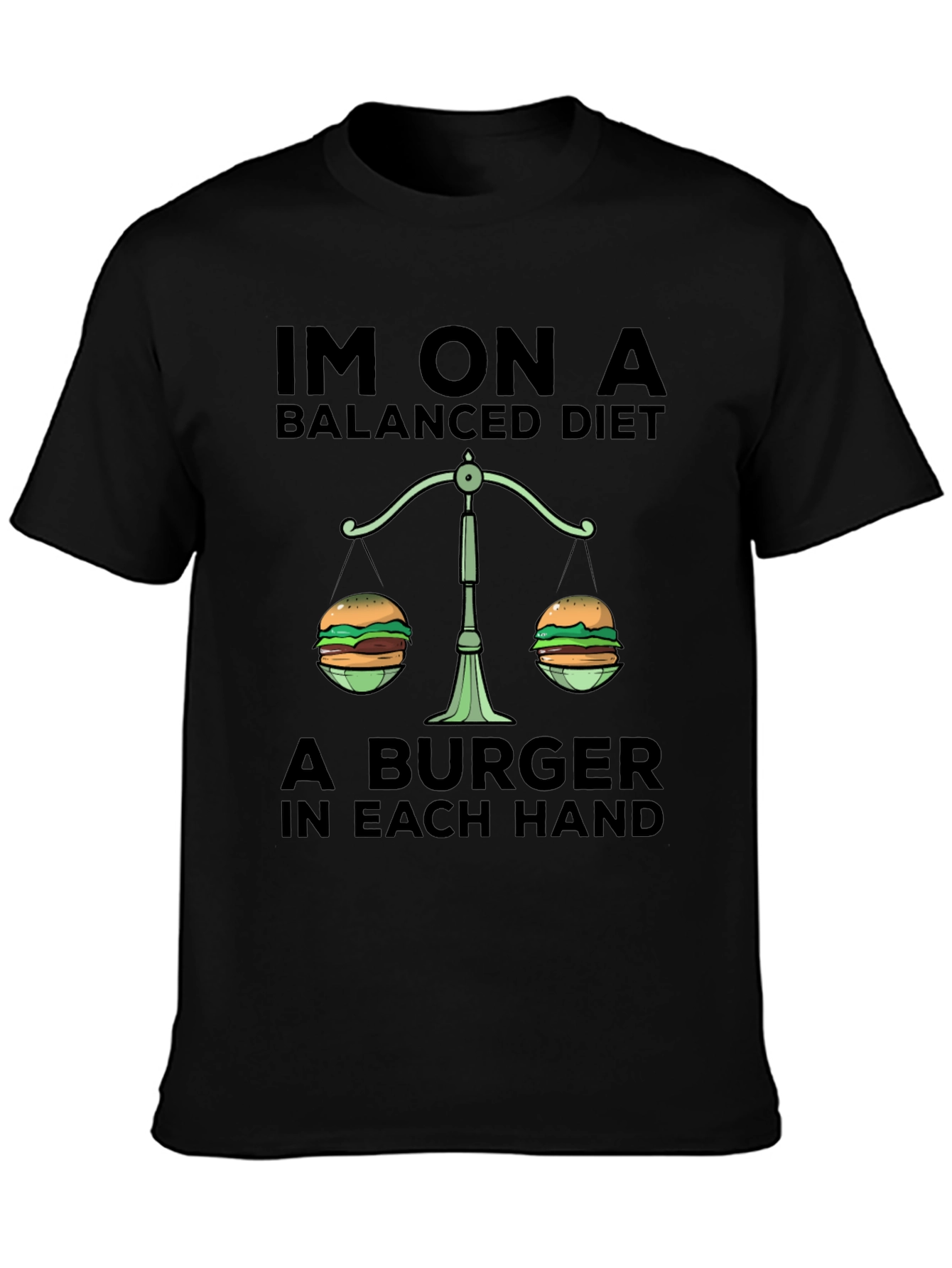 Balanced Diet Burger T-Shirt