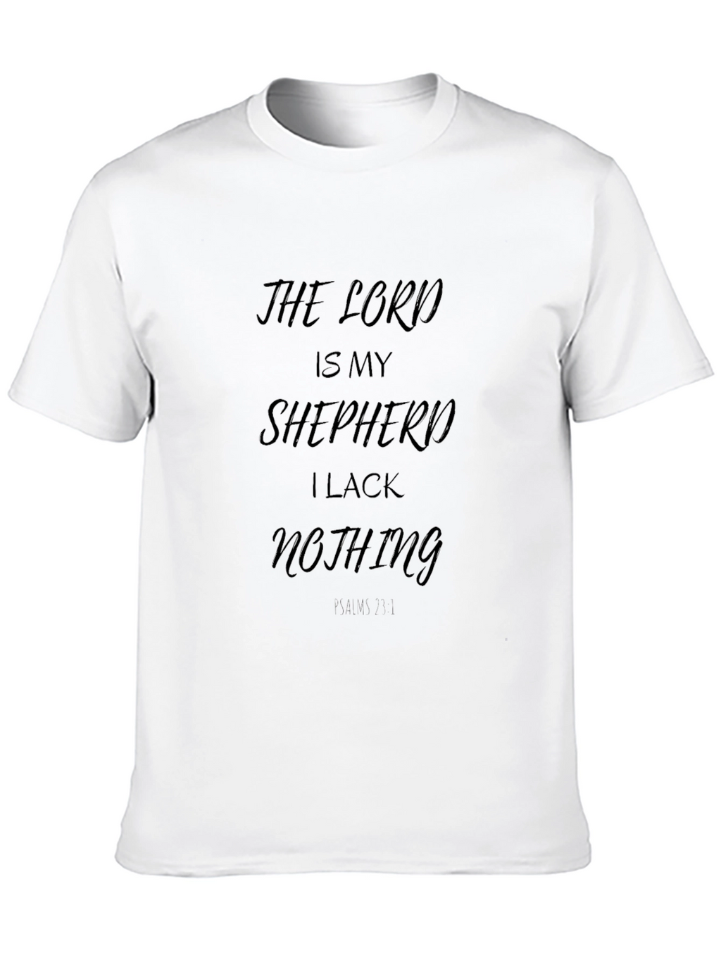 The Lord is My Shepherd Black T-Shirt