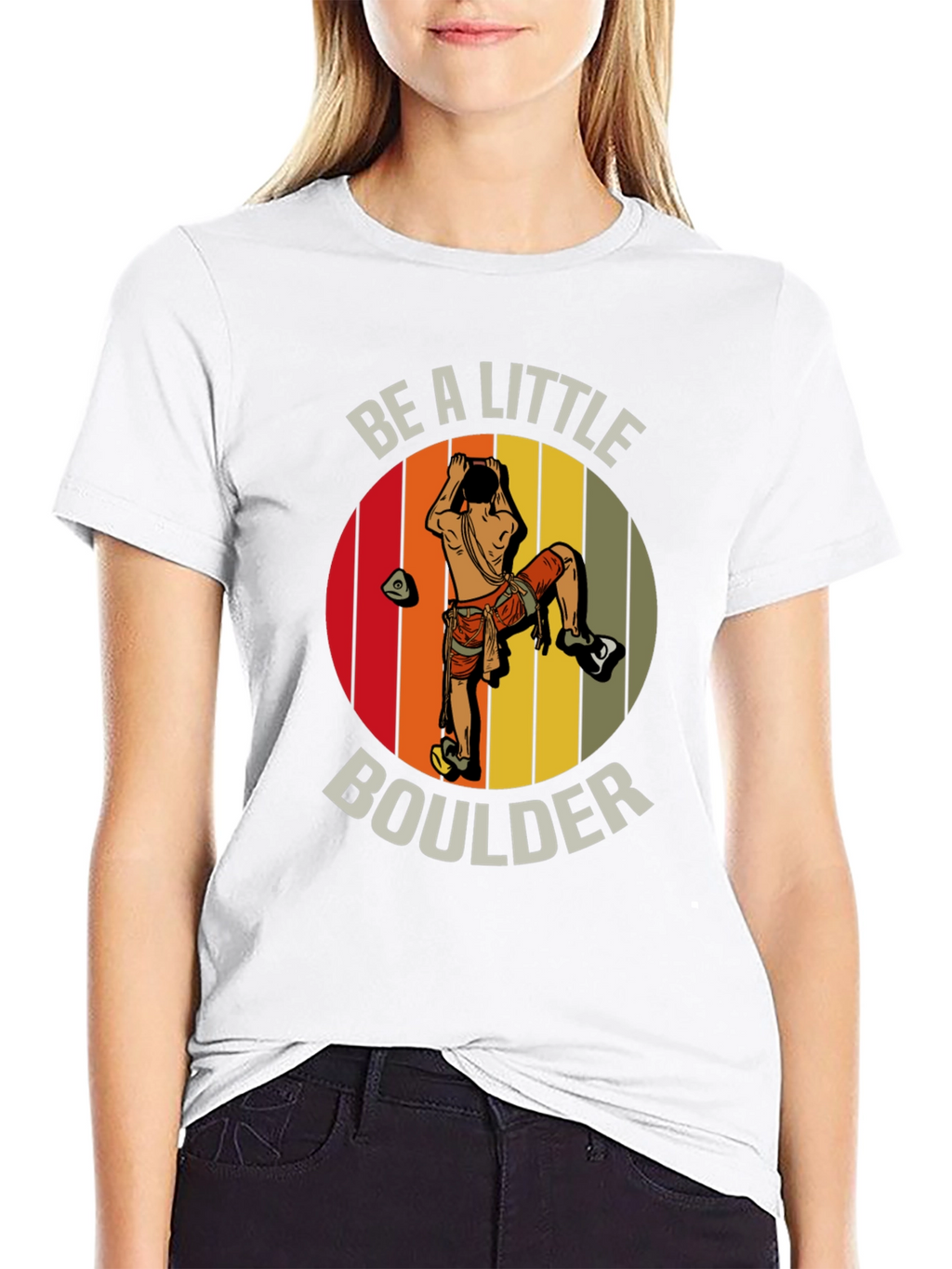 Be A Little Boulder T-Shirt - Climbing Graphic Tee