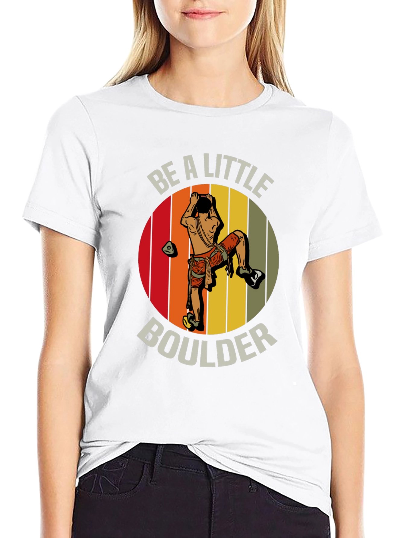 Be A Little Boulder T-Shirt - Climbing Graphic Tee