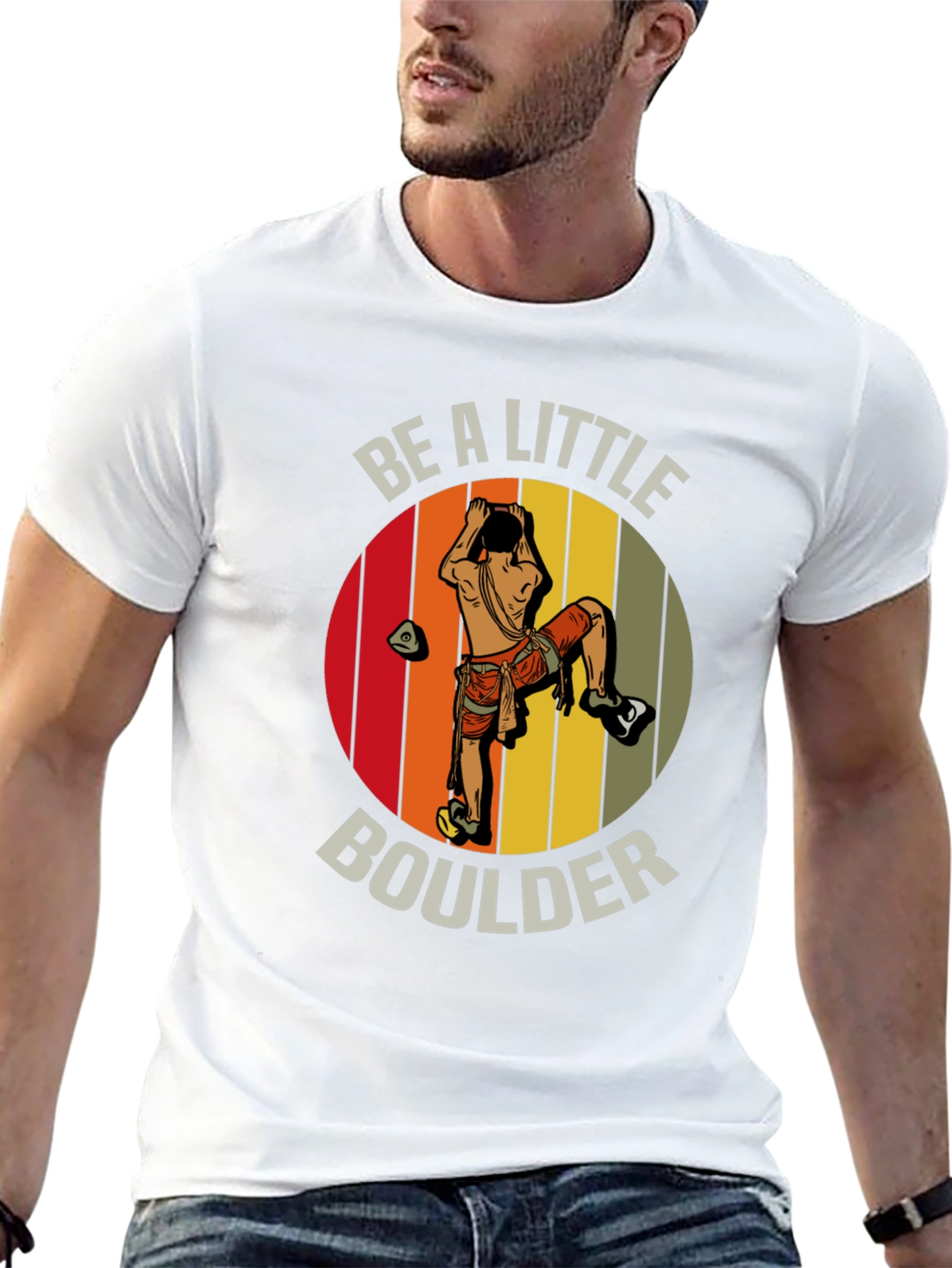 Be A Little Boulder T-Shirt - Climbing Graphic Tee