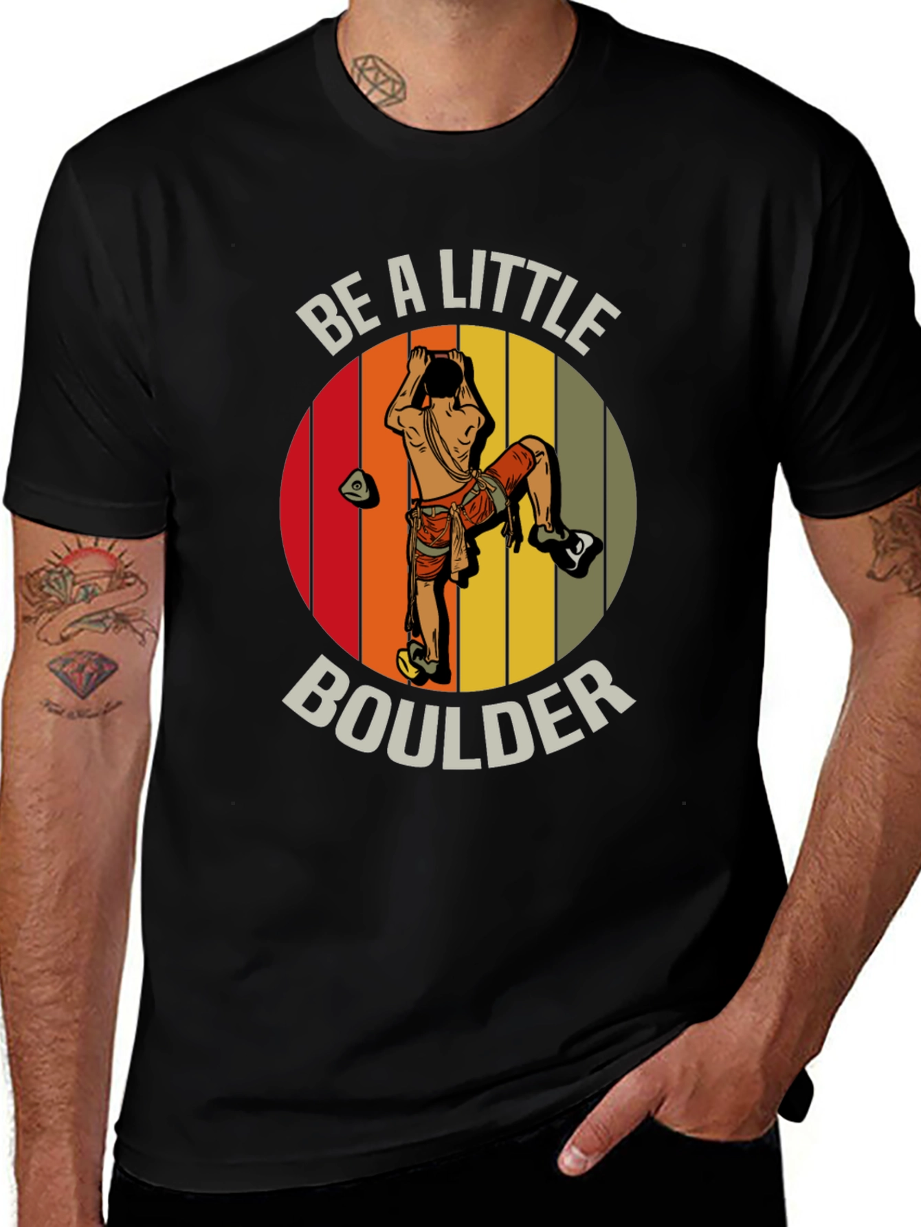 Be A Little Boulder T-Shirt - Climbing Graphic Tee