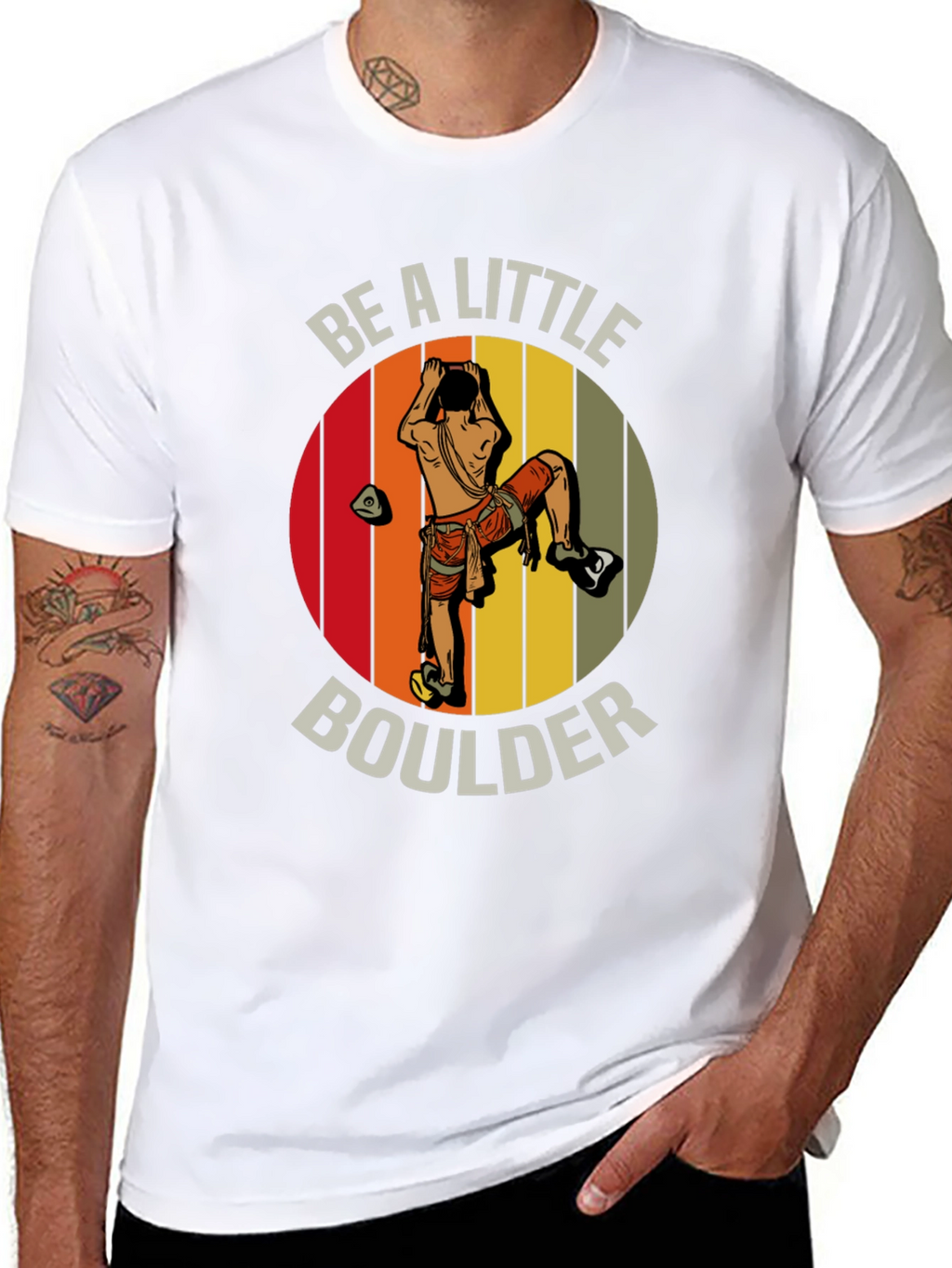 Be A Little Boulder T-Shirt - Climbing Graphic Tee