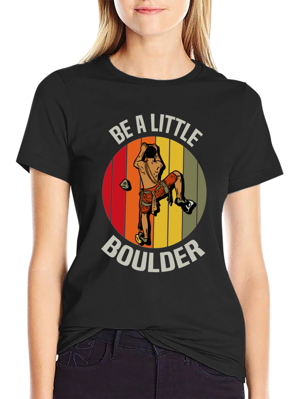 Be A Little Boulder T-Shirt - Climbing Graphic Tee