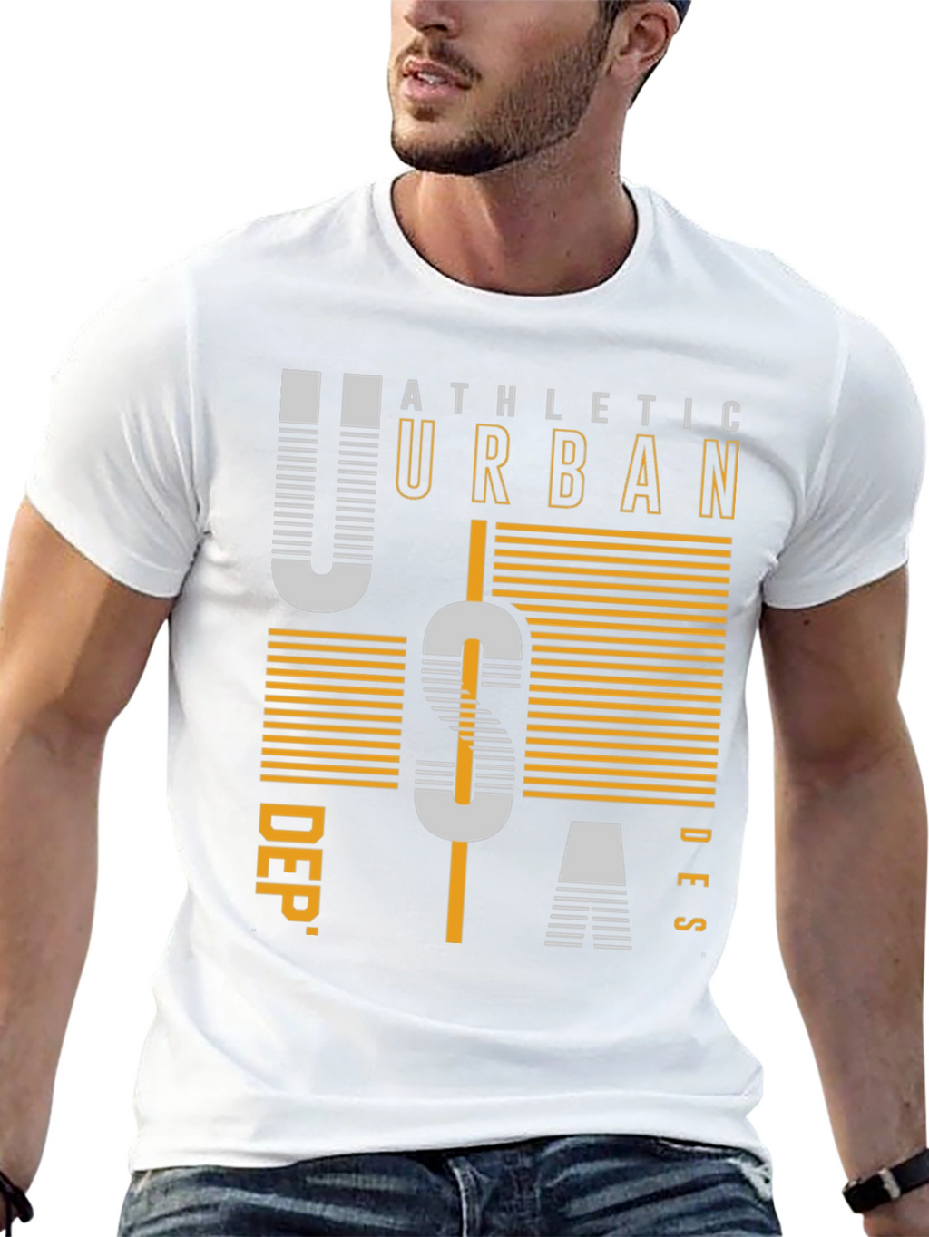 Athletic Urban USA Graphic Print Tee